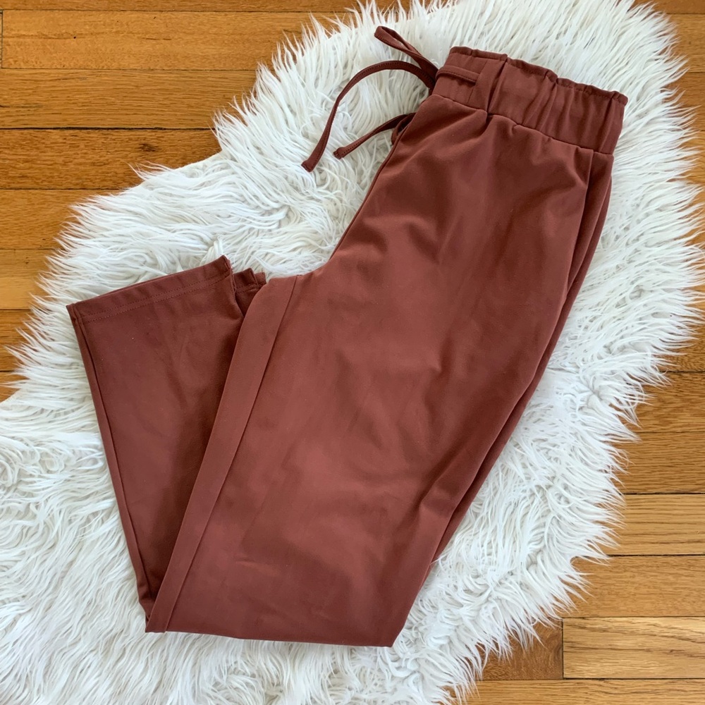 Joie Terracotta/Brown Elastic Waist Pants